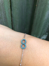 Indlæs billede til gallerivisning Sølv Eternity armbånd
